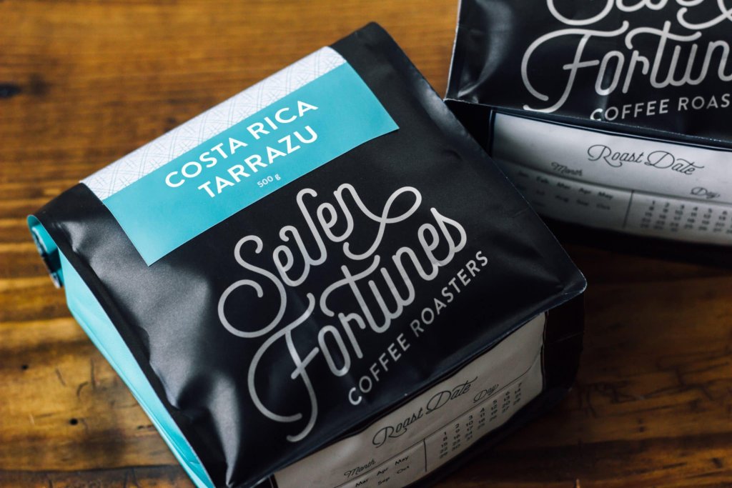 Seven Fortunes Coffee Roasters Costa Rica Tarrazu bag