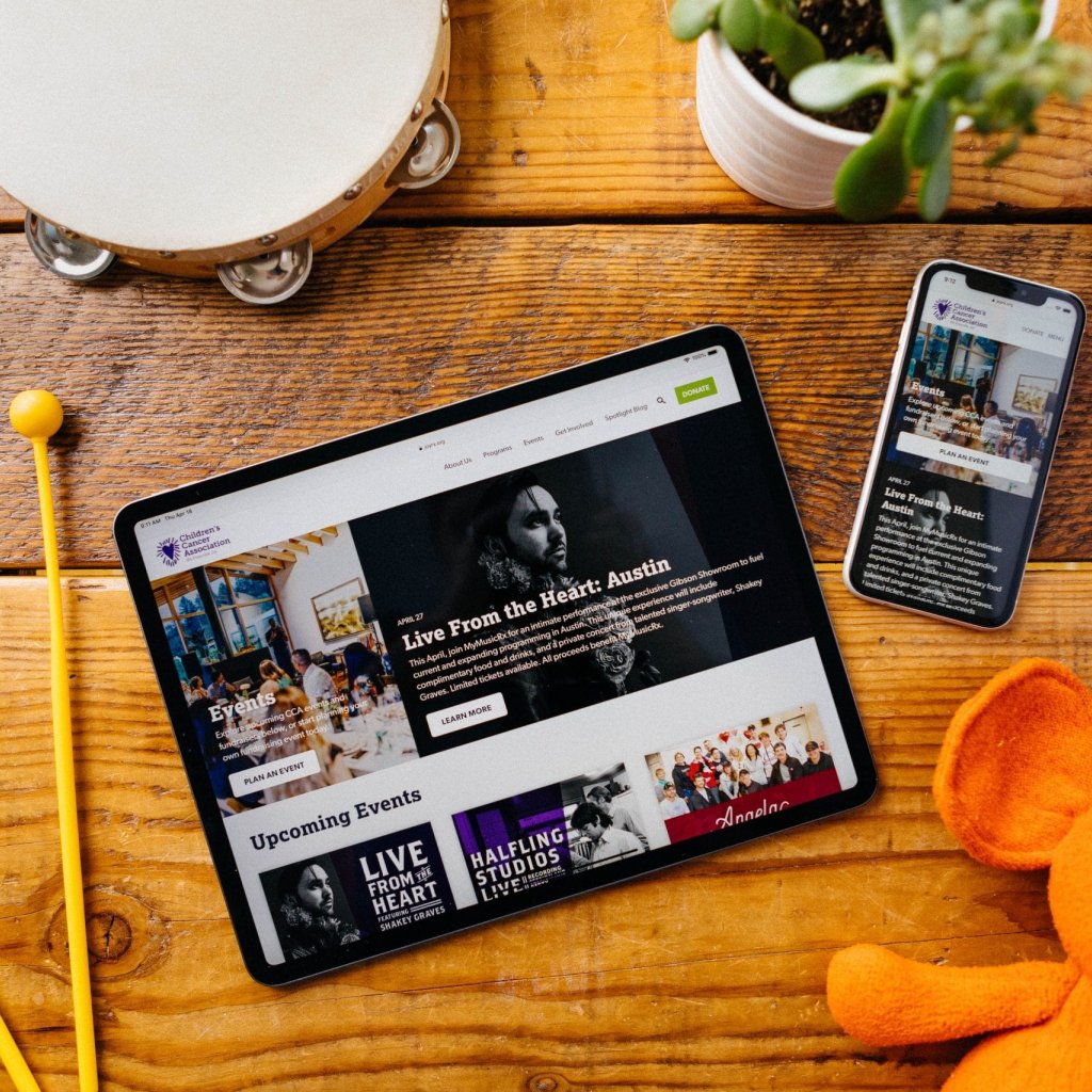 CCA website works beautifully on an iPad
