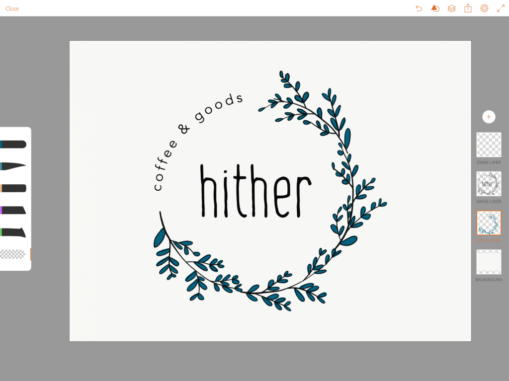 Adobe Draw Logo Layers