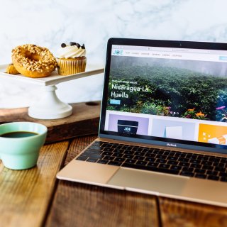 home page of the website we recently designed for Joe featuring a slider