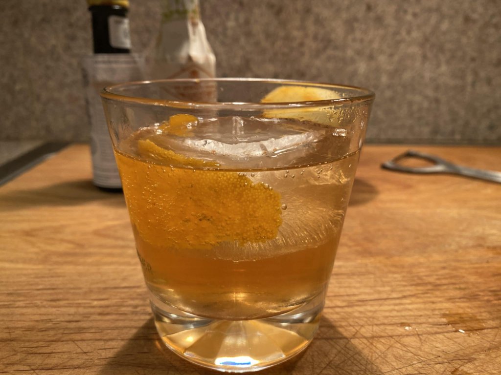 Bitters Soda Surprise drink