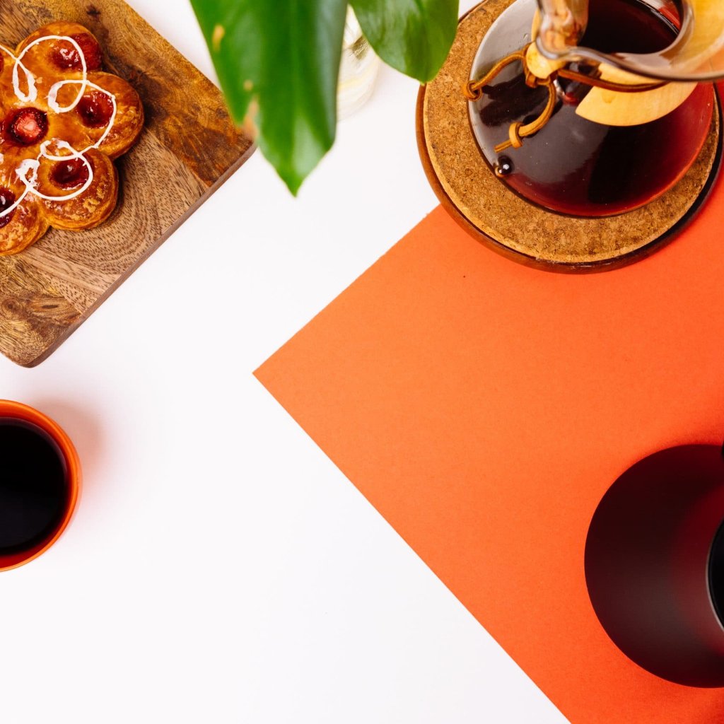 coffee and pastries on a table