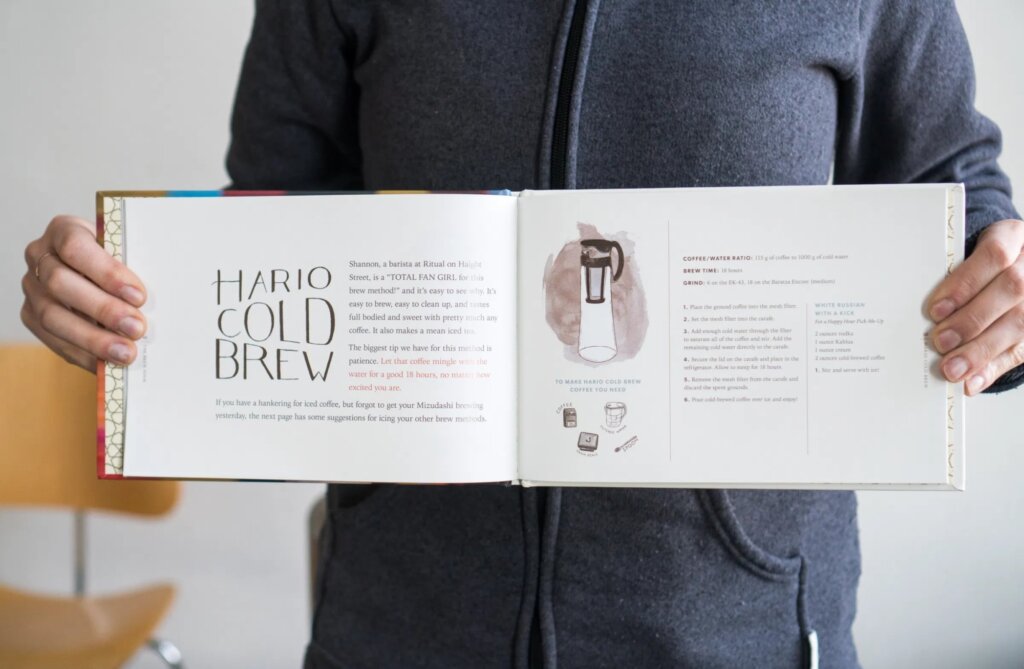 Brew Book opened