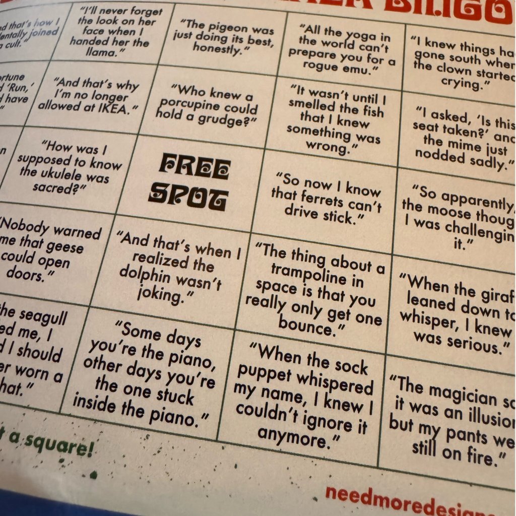 The Moth Bingo! ad