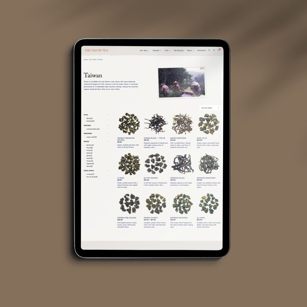 Taiwan offerings on iPad