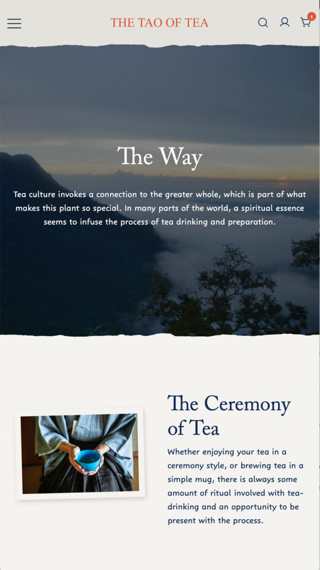 iPhone screenshot of The Way page
