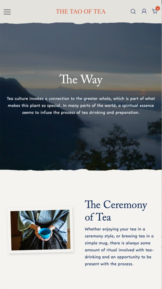 iPhone screenshot of The Way page