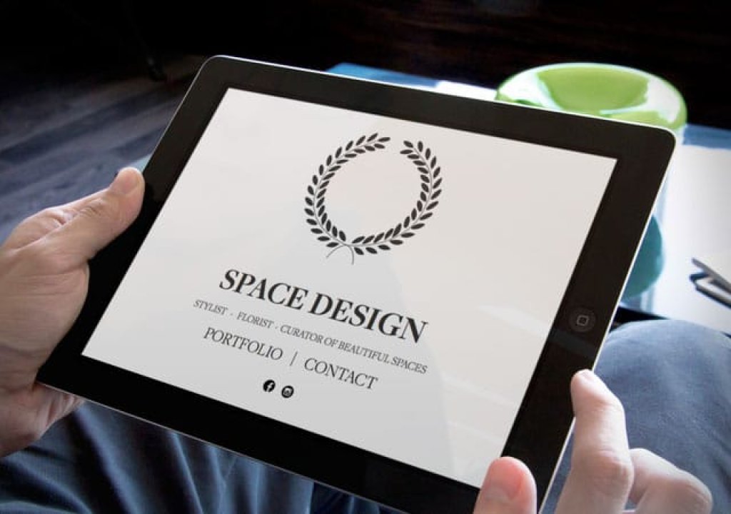 Space Design home page, website by Needmore Designs